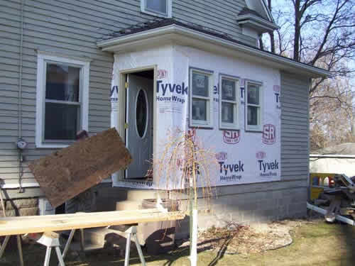 Iowa job constructed porch renovation and carpentry work 