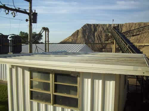 The steel roof replacement in Waterloo Iowa at BMC