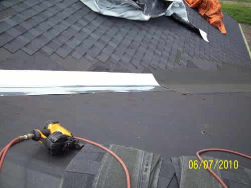 Replacement roof was put on house in Dunkerton, Iowa